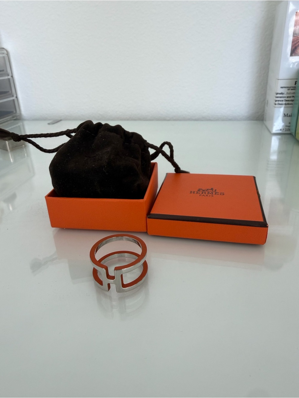 Hermès scarf ring brand new
